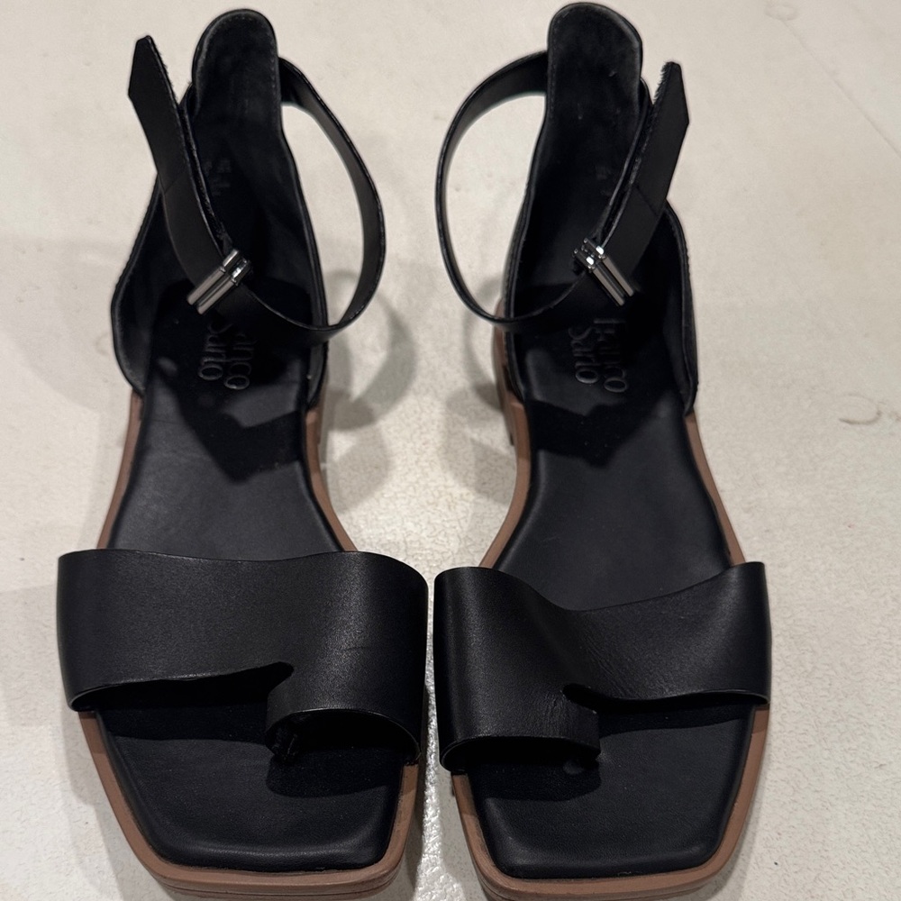 Franco Sarto Black Sandals - Picture 2 of 6